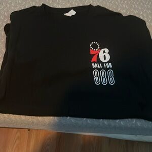 Official 76ers “Ball for 988” tee